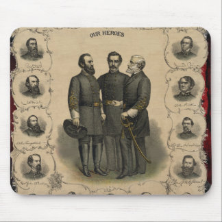 Civil War Heroes Mouse Pad