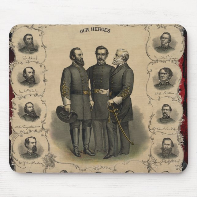 Civil War Heroes Mouse Pad (Front)