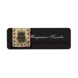 Civil War Heroes Return Address Label