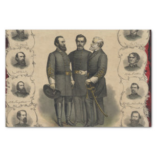Civil War Heroes Tissue Paper