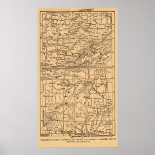 Civil War Kentucky and Middle & Eastern Tennessee Poster