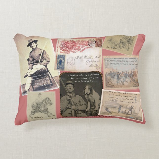"Civil War Memorabilia" Decorative Cushion (Front)