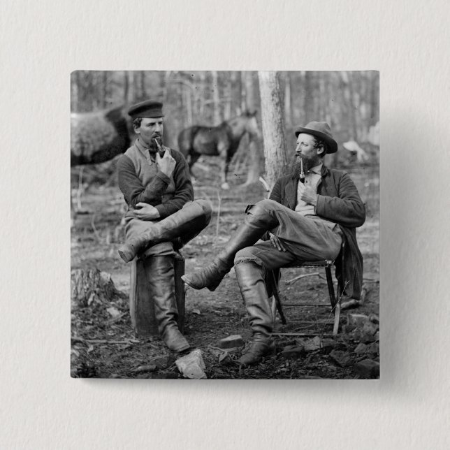 Civil War Pipes, 1864 15 Cm Square Badge (Front)