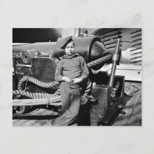 Civil War Powder Monkey, 1860s Postcard