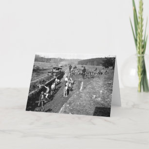 Civil War Railroad at Clifton, Virginia, 1863 Card