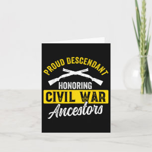 Civil War Reenactment American History Buffs Reena Card