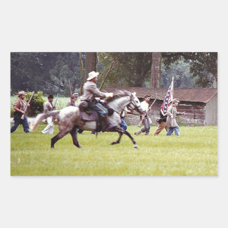 Civil War Reenactment Rectangular Sticker