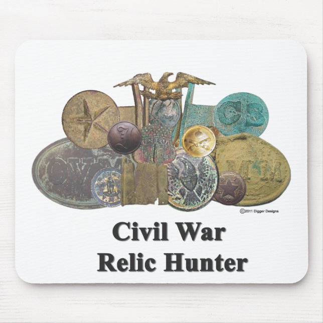 Civil War Relic Hunter Mouse Pad (Front)