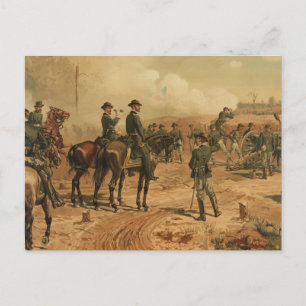 Civil War Siege of Atlanta by Thure de Thulstrup Postcard