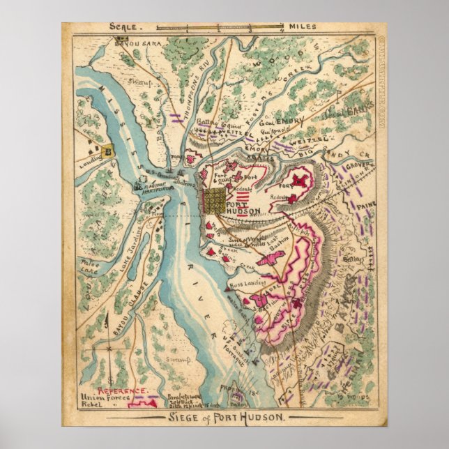 Civil War Siege of Port Hudson Poster (Front)