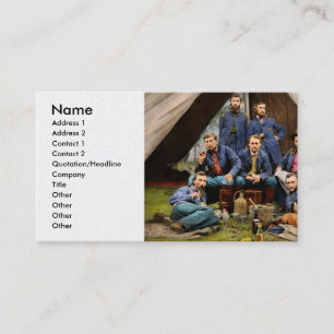 Civil War - The young George Armstrong Custer 1862 Business Card