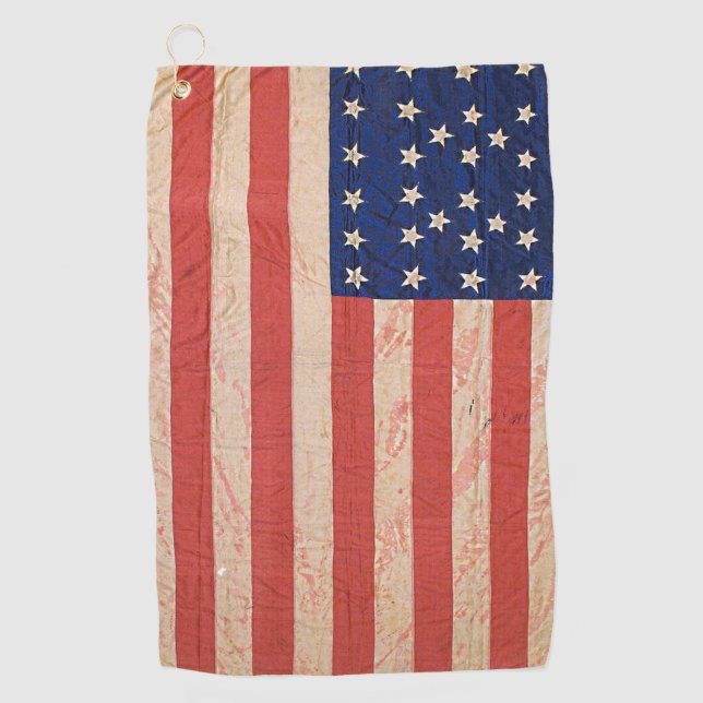 Civil War Union Awesome Charming Flag Golf Towel (Front)