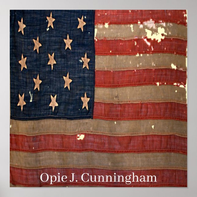 Civil War Union Awesome Charming Flag  Poster (Front)