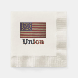 Civil War Union Flag ✨ Antique Historic Napkin