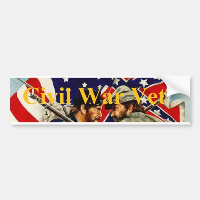 Civil War Veteran Bumper Sticker (Front)