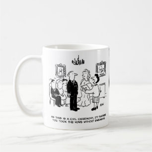 Civil Wedding Ceremony at a Registry Office Coffee Mug