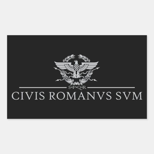 Civis Romanus Sum (CIVIS ROMANVS SVM) Rectangular Sticker (Front)