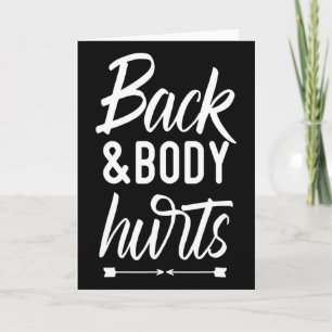 Ck And Body Hurts Shirt Funny Yoga Gym Workout Bod Card