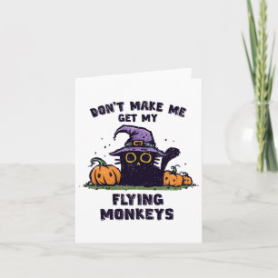 Ck Cat Halloween - Don't Make Me Get My Flying Mon Card