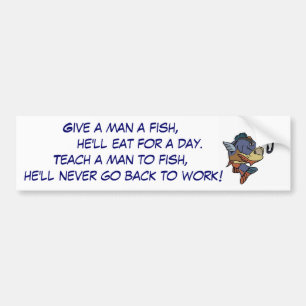 CK- Funny fishing bumper sticker