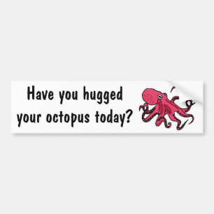 CK- Funny Octopus Bumper Sticker