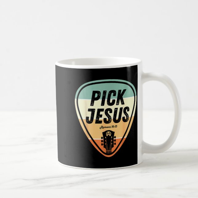 Ck Jesus Shirt Funny Christian Music Guitar Ck Men Coffee Mug (Right)
