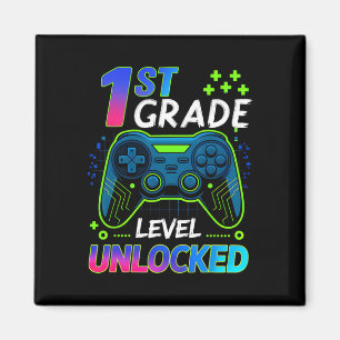 Ck To School 1st Grade Boys Gamer First Day School Magnet