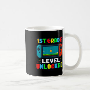 Ck To School 1st Grade Level Unlocked Gamer Kids B Coffee Mug