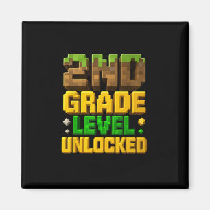 Ck To School 2nd Grade Boy Gamer First Day Second Magnet