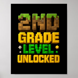 Ck To School 2nd Grade Boy Gamer First Day Second Poster