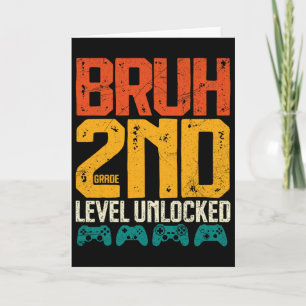 Ck To School 2nd Grade Boys Gamer First Day School Card