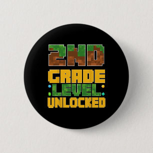 Ck To School 2nd Grade Boys Gamer First Day Second 6 Cm Round Badge