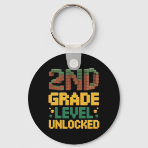 Ck To School 2nd Grade Boys Gamer First Day Second Key Ring