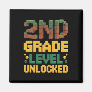 Ck To School 2nd Grade Boys Gamer First Day Second Magnet