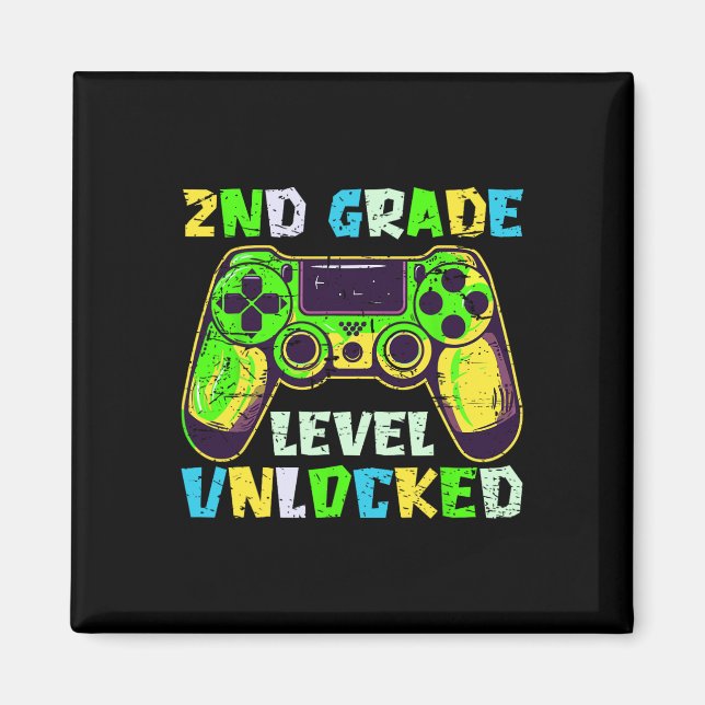Ck To School 2nd Grade Boys Gamer First Day Second Magnet (Front)