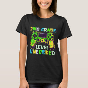 Ck To School 2nd Grade Boys Gamer First Day Second T-Shirt