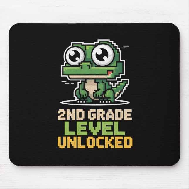 Ck To School 2nd Grade Lizard Gamer Second Level U Mouse Pad (Front)