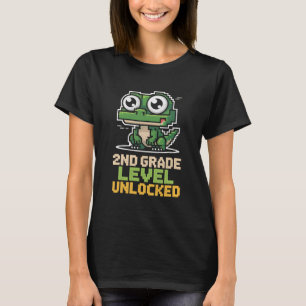 Ck To School 2nd Grade Lizard Gamer Second Level U T-Shirt