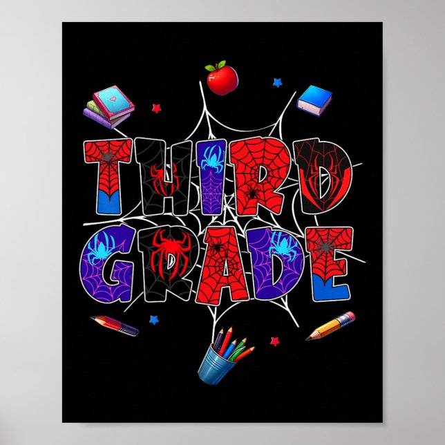 Ck To School 3rd Grade Boys Gamer First Day Of Thi Poster (Front)