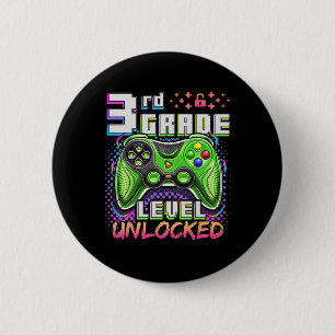Ck To School 3rd Grade Boys Gamer First Day School 6 Cm Round Badge