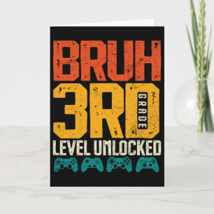 Ck To School 3rd Grade Boys Gamer First Day School Card