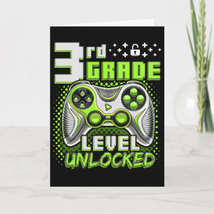 Ck To School 3rd Grade Boys Gamer First Day School Card