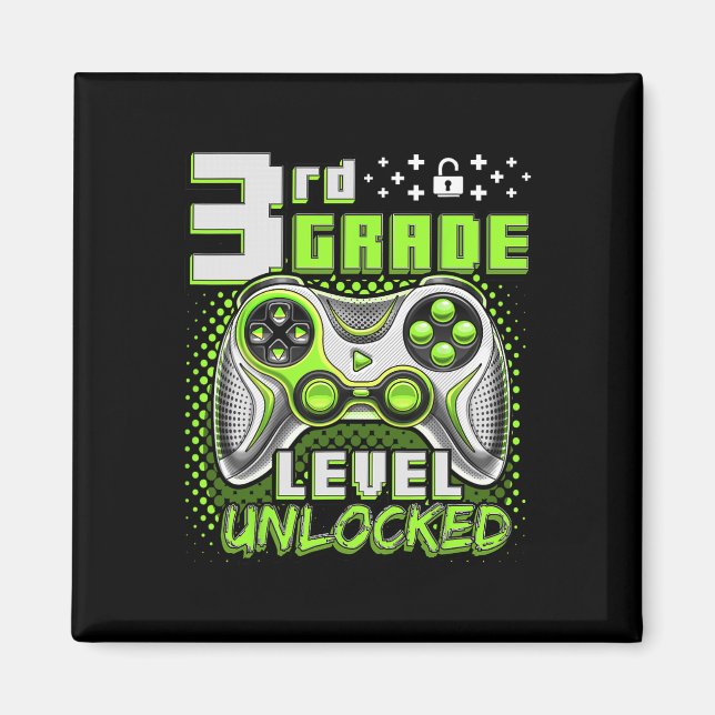 Ck To School 3rd Grade Boys Gamer First Day School Magnet (Front)