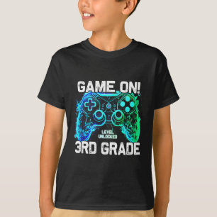 Ck To School 3rd Grade Boys Gamer First Day School T-Shirt