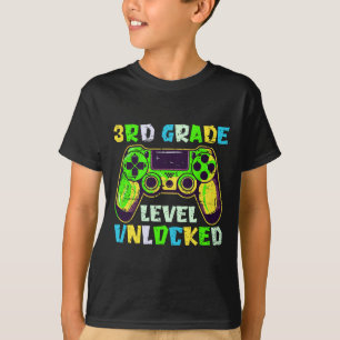Ck To School 3rd Grade Boys Gamer First Day Third  T-Shirt