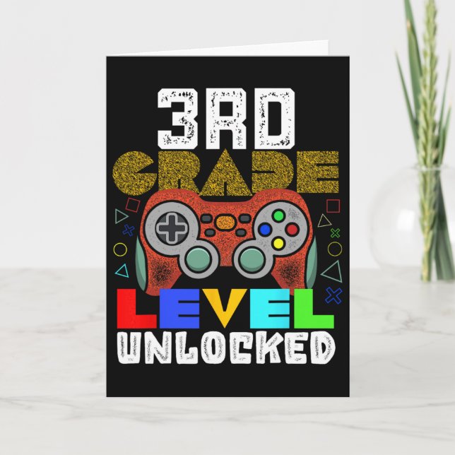 Ck To School 3rd Grade Gamer  Card (Front)