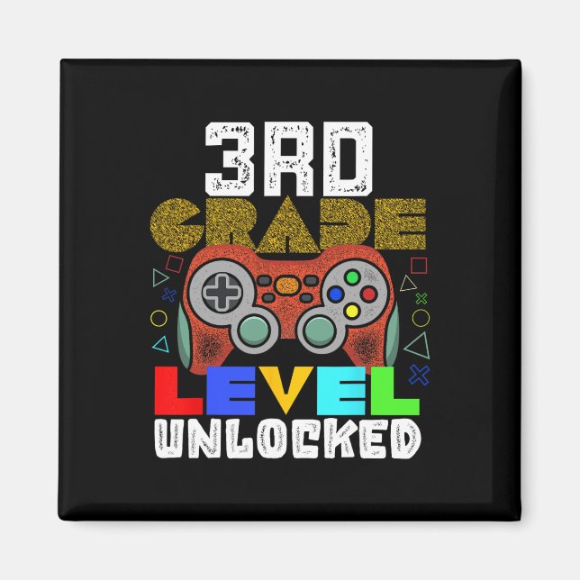 Ck To School 3rd Grade Gamer  Magnet (Front)