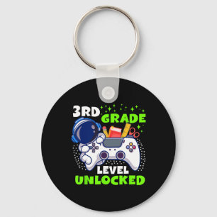 Ck To School 3rd Grade Level Unlocked Gamer Boys K Key Ring