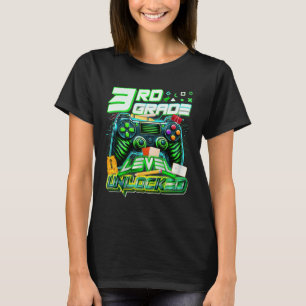 Ck To School 3rd Grade Level Unlocked Gamer First  T-Shirt