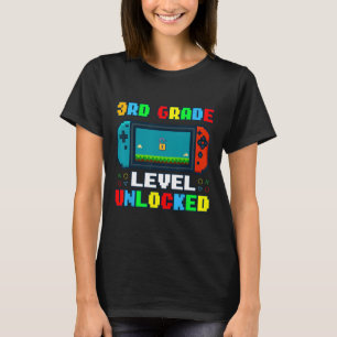 Ck To School 3rd Grade Level Unlocked Gamer Kids B T-Shirt